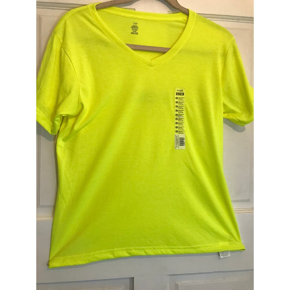 NWT IMAGIN8 T-shirt  Men's L Green Short Sleeved RN#131986